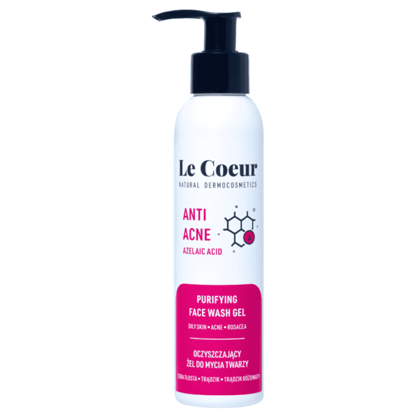 ANTI ACNE dermo żel myjący do twarzy z kwasem azelainowym i jabłkowym